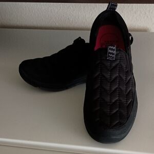 Ryka Black Quilted Athletic Slip-Ons